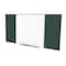 Ghent Combo Whiteboard/Bulletin, Mag Por/Vnyl, Styl D, 4 ft H x 8 ft W, Ebony SPC48D-V-183 - alternate 1